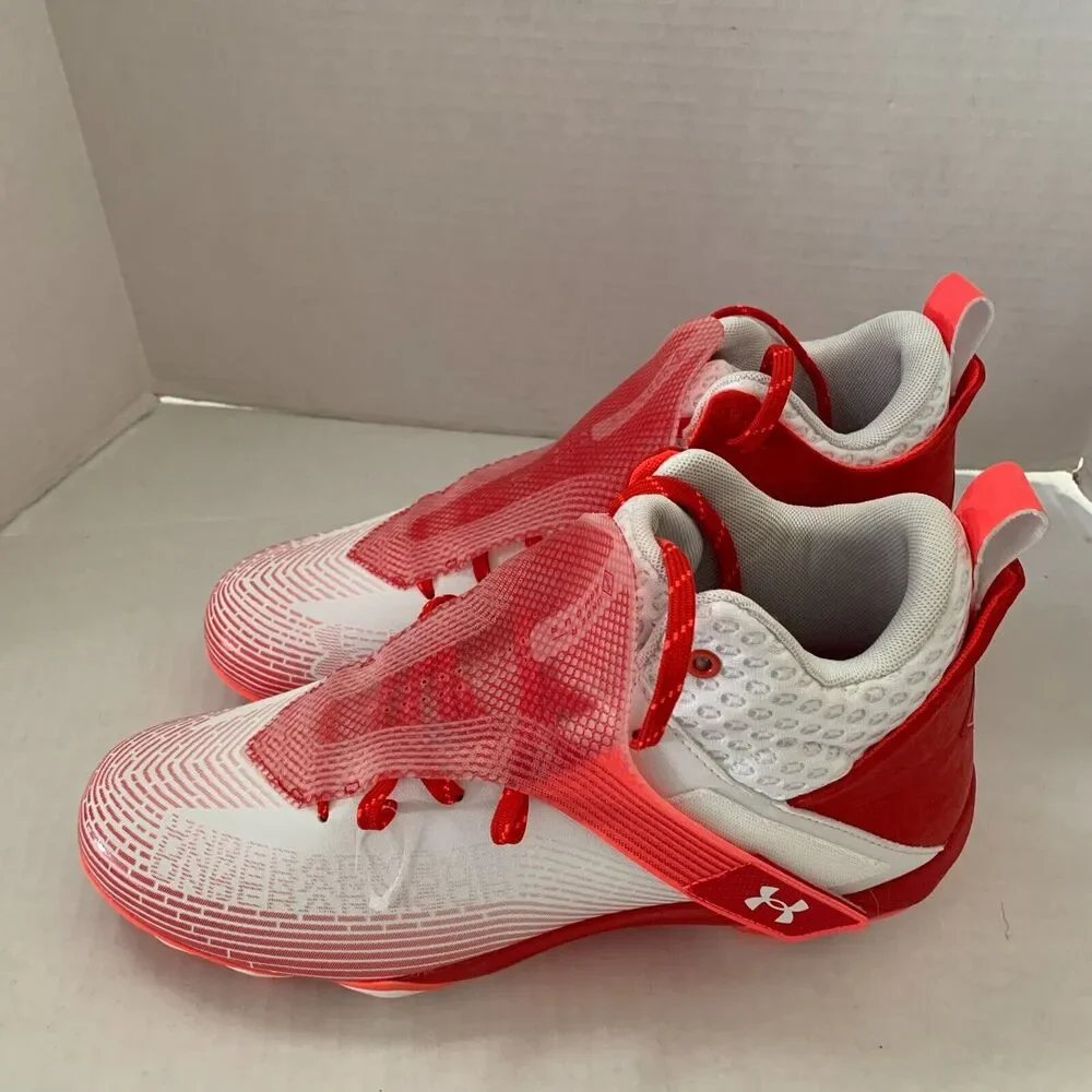 Under Armour Men's Size 12 Highlight Hammer MC Mid Football Cleats 3025085-100
